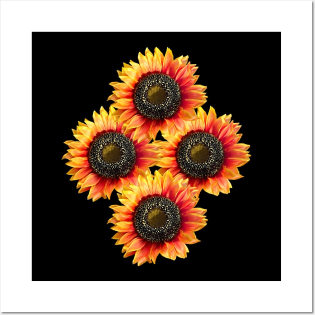 Painted Sunflower Bouquet Wall Art by HobbyAndArt